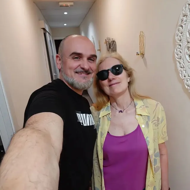 Josué con Verónica Margüenda